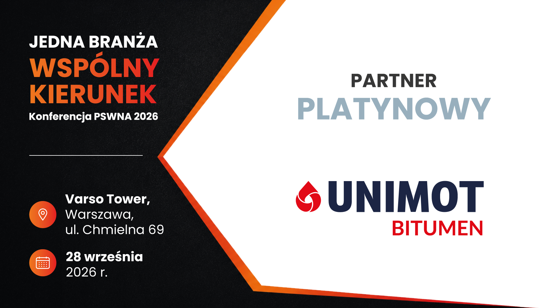Unimot Bitumen – Platynowy Partner Konferencji PSWNA